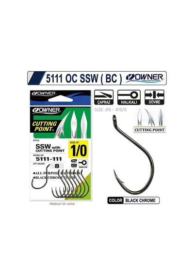 Owner 5111 Oc Ssw Bc Tekli Olta İğnesi 3/0
