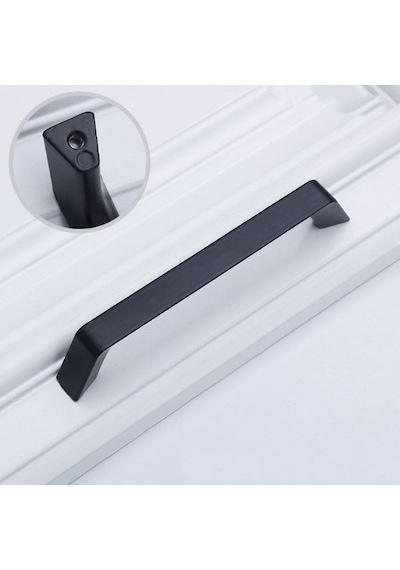 Marelli Terra Black Siyah 128 Mm Mobilya Dolap Kulbu