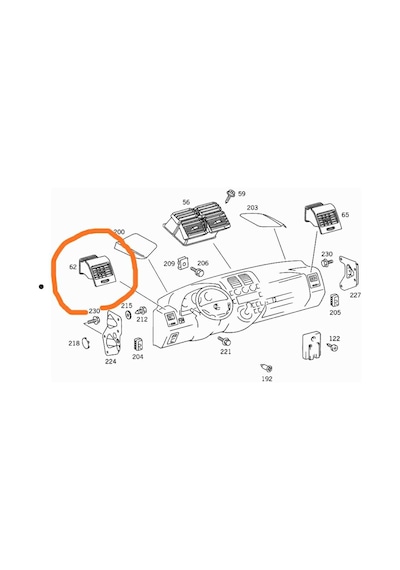 W638 Vito Mercedes Havalandırma Izgarası 3d Üretim