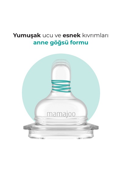 Mamajoo Gold Plus Anti-kolik Biberon, 250 Ml, 6 Ay+