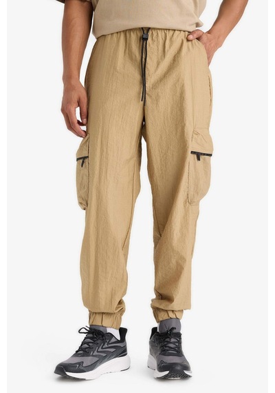 DeFactoFit Oversize Geniş Kalıp Kargo Cepli Sporcu Dokuma Pantolon C1528AX24SMBG315