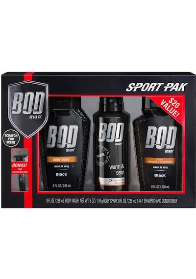 Bodman Black Sport Pak Erkek Vücut Spreyi Hediye Seti Odunsu