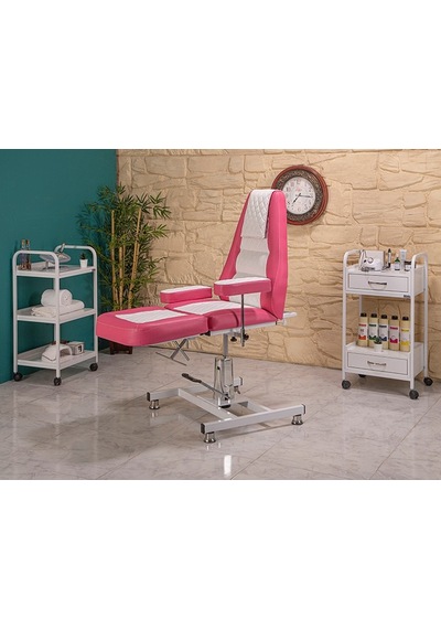 Royal Hidrolikli Cilt Bakım Ve Bakım Koltuk-pembe Labortech-2413 Pembe