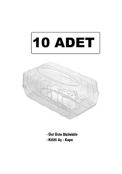 10 Adet Erkek Ayakkabı Saklama Kutusu - Şeffaf Ayakkabı Kabı Seyahat Için Uygundur