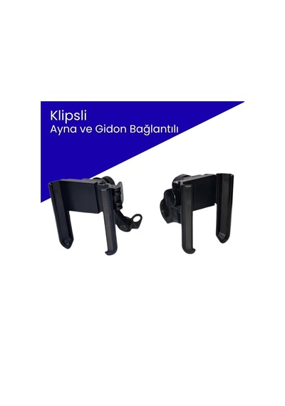 Gear5 Pf5 Metal Telefon Tutucu Ayna Ve Gidon Bağlantılı Siyah