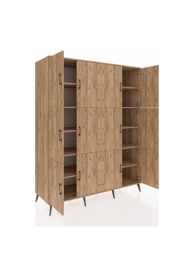 Kronos Gardrop 10 Raflı 12 Kapaklı 176x59x221 Çam-çam Çam Kronos Gardrop 10 Raflı 12 Kapaklı 176x59x221 Çam-çam Çam