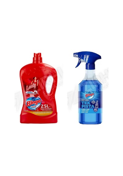 Bingo Yüzey Temzileyici 2,5 L + Kireç Çözücü 900 Ml 2'li Set Diğer