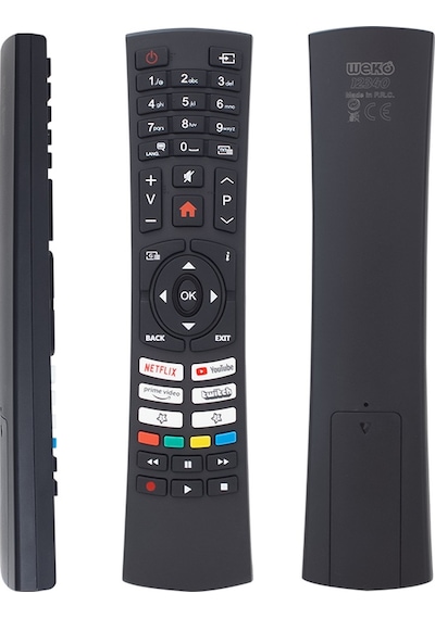 Weko Kl Vestel Uyumlu Netflıx-prıme Vıdeo-youtube-twıtch Tuşlu Oval Kalıp Lcd Led Tv Kumanda 40181 12340