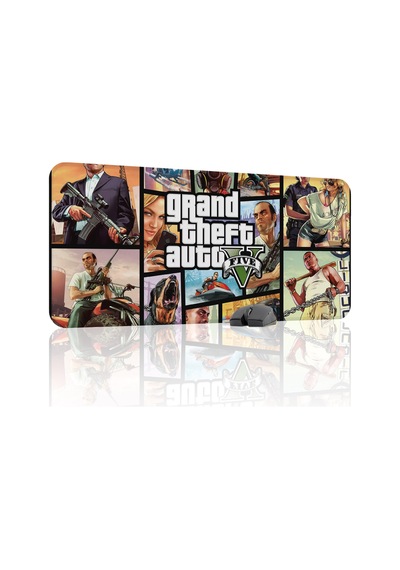 Gta 5 Kaymaz Dikişli Kauçuk Oyuncu Mousepad V2 - 90x40 Xxl Gaming Mouse Pad Fare Altlığı