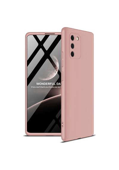 Samsung Uyumlu Galaxy A91 S10 Lite Kılıf Zore Ays Kapak Rose Gold