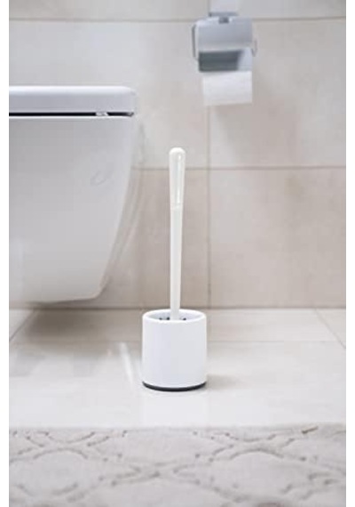 Home Silikon Klozet Wc Tuvalet Fırçası Beyaz Siyah