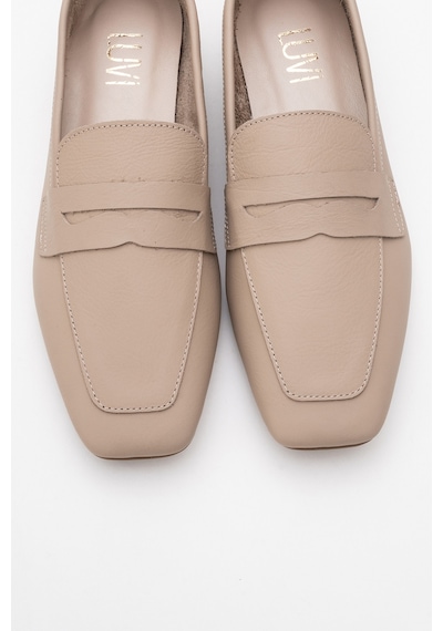 Luvishoes Luvi Shoes Morne Bej Cilt Hakiki Deri Kadın Loafer Ayakkabı BEJ CILT Bej