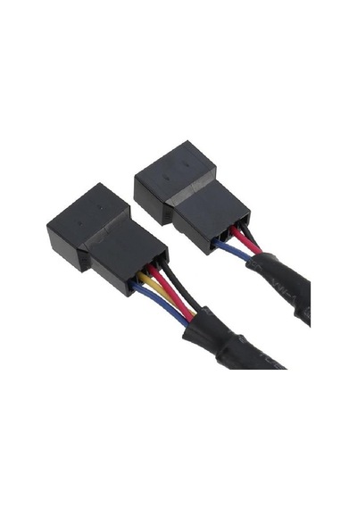5025 Fan Çoklayıcı 2 Port Y Pwm 4 Pin Splitter Çoklayıcı Switch Kablosu