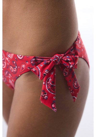 Penti Etnik Desenli Tokalı Bandana Brazilian Bikini Altı Çok Renkli