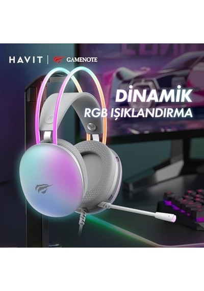 H2037d Rgb Gaming Mikrofonlu Oyuncu Kulaklığı 3.5mm Jack