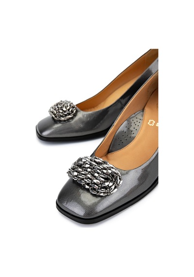 Relax Anatomic Kadın Hakiki Deri Gri Metal Comfort Ayakkabı 611 H62035-03 Bn Ayk Sk25-26 Grey Metal Gri