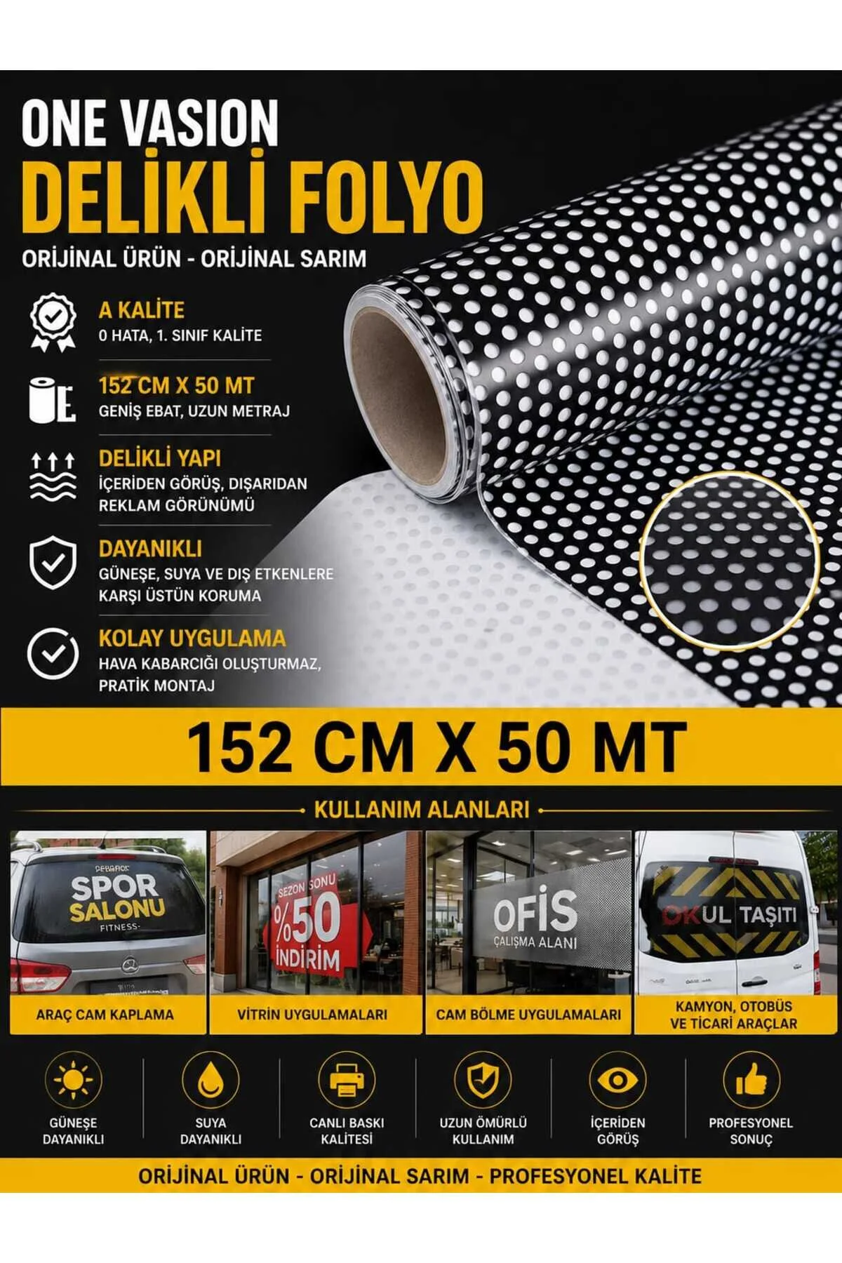 One Vısıon Delikli Folyo
