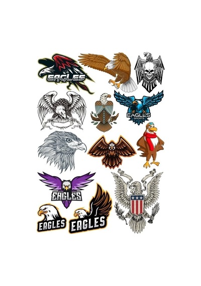 Kartal Eagle Sticker Set-12 15 Parça Telefon, Tablet, Defter, Laptop Sticker