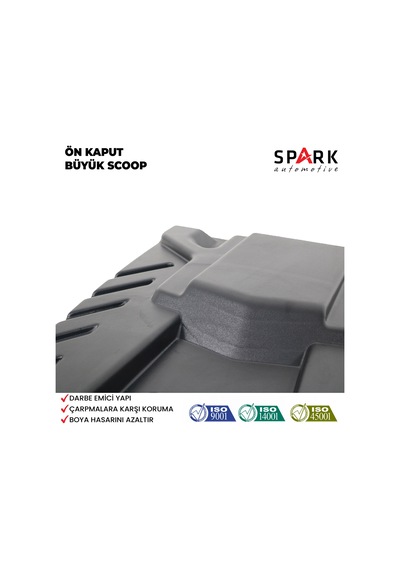 Mitsubishi L200 2007-2015 Yıl Aralığı Uyumlu Ön Kaput Büyük Scoop Siyah