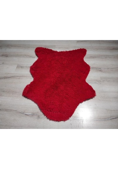 Yamalıhome Tavşan Tüyü Kırmızı 70 x 100 Cm Peluş Post Halı