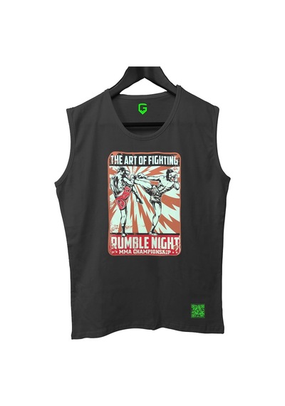 Top Glory Mixd Tank Top Kolsuz Sporcu Tshirt Siyah