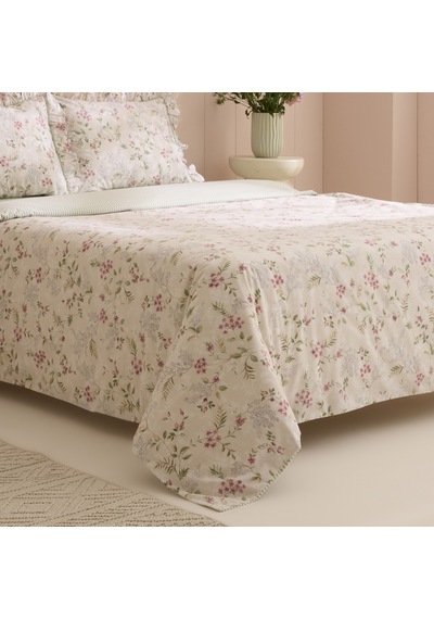 Kaşmir Home Papillon %100 Pamuk Tek Kişilik Nevresim Takımı Çağla Yeşil