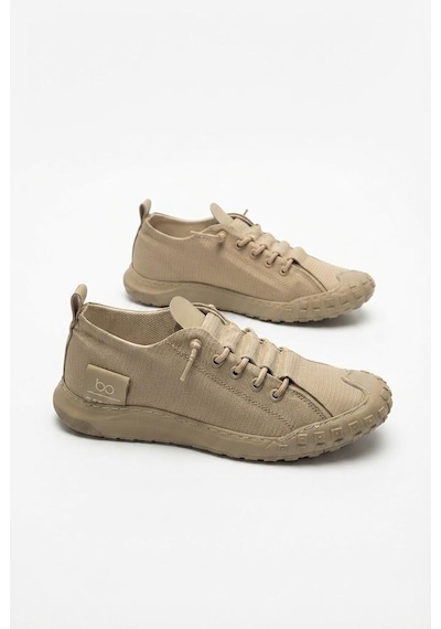 Fort 2065 Bst Rahat Esnek Lastik Bağcıklı Sneaker Erkek Ayakkabı Vizon