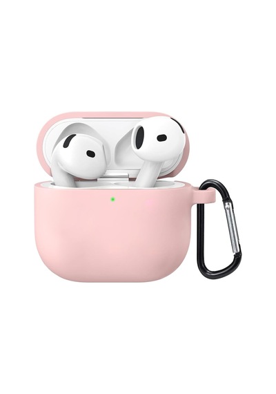 Airpods 4.nesil/anc Liquid Silicone Lansman Pembe Airpods 4 İle Uyumlu Kılıf - Pembe