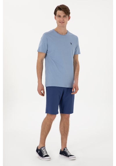 U.S. Polo Assn. Erkek Regular Fit Lacivert Örme Şort 50300078-VR059