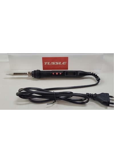 Tussle Kalem Havya Ts-908 220v 80w Dijital Üstten Ayarlı Hakko Uç Uyumlu - Siyah