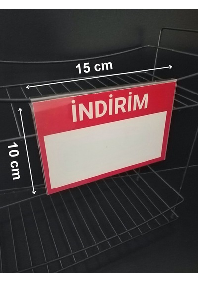 5 Adet Pvc Etiketlik 15x10 Cm Tele Cama Geçme Asma Takılabilir