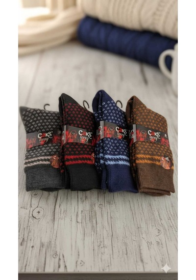 Yün Çorap 4'lü Paket Asorti Set 1