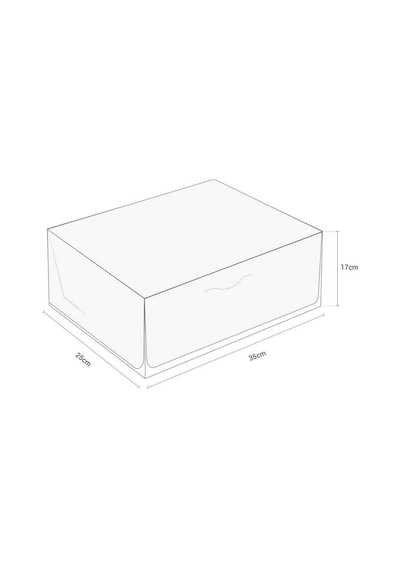Şekilli Pasta Kutusu 25x35x17 Cm - 25 Adet