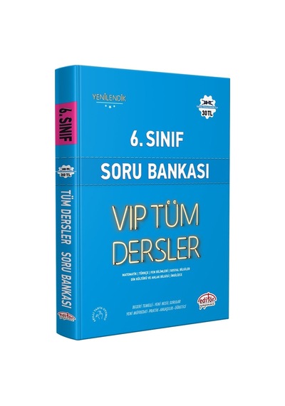 Editör 6. Sınıf Konu Anlatımlı ve Soru Bankası 2 Li Set