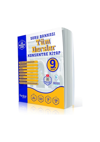 9.sınıf Tek Kitap Tüm Dersler Soru Bankası Konsantre - Maarif Model