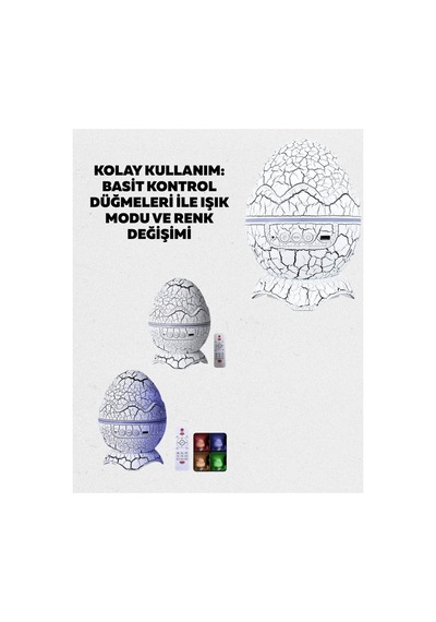 Uzaktan Kumandalı Usb Girişli Döner Projektör Lamba Yeni Nesil - Hs08379823-6025 Renkli Renkli