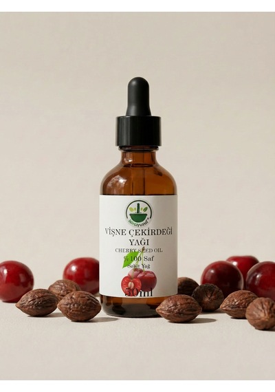 Soğuk Sıkım Vişne Çekirdeği Yağı Sour Cherry Seed Oil Prunus Cerasus Saf Doğal 50 Ml 50 ML