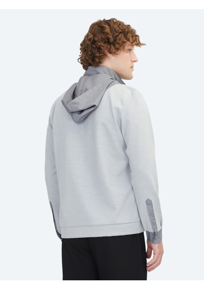 Kip Gri Kapüşonlu Sweatshirt Gri -