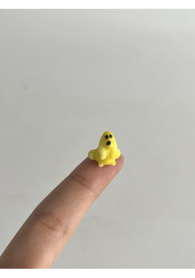 El Yapımı Mini Murano Cam Köpek Biblo A92-02