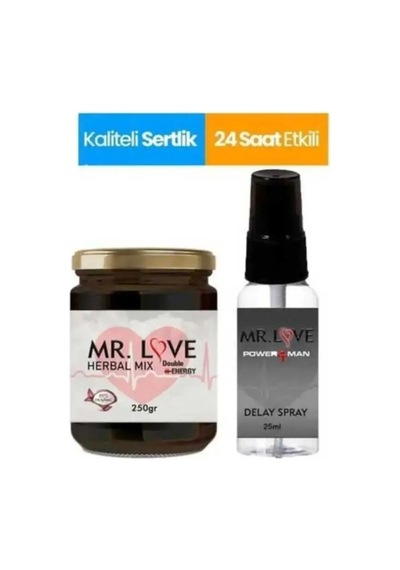 Mr. Love Erkeklere Özel Doğal Macunu 250 Gr & Mr. Love Uzun Süreli Sprey