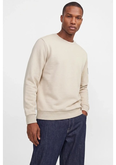 Jack & Jones Jjcleveland Erkek Sweatshirt Beyaz