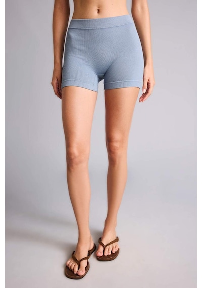 Defacto Fitilli Elastik Bel Açık Mavi Seamless Boxer I0628ax26hsbe746 Mavi-be746
