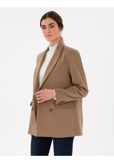 Pierre Cardin Kadın Camel Ceket 50290362-vr015 CAMEL