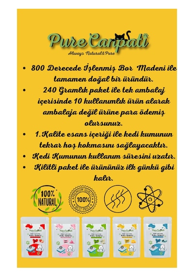 Purecanpati Kedi Kumu Koku Giderici Marsilya Sabun Kokulu