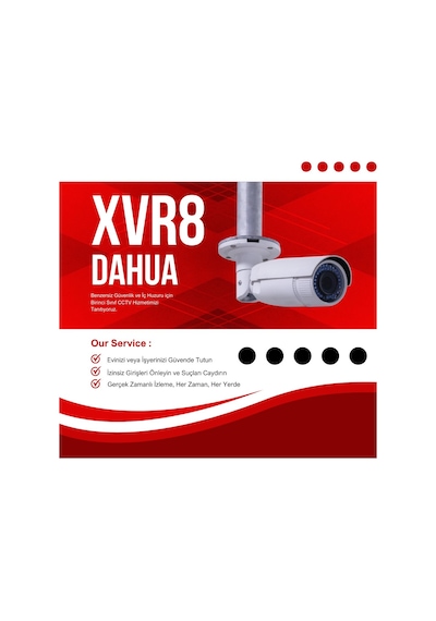 Dahua 8 Kamera Ahd Full Hd Güvenlik Kamerası Güvenlik Sistemi Full Takım Set 1 Tb Hdd
