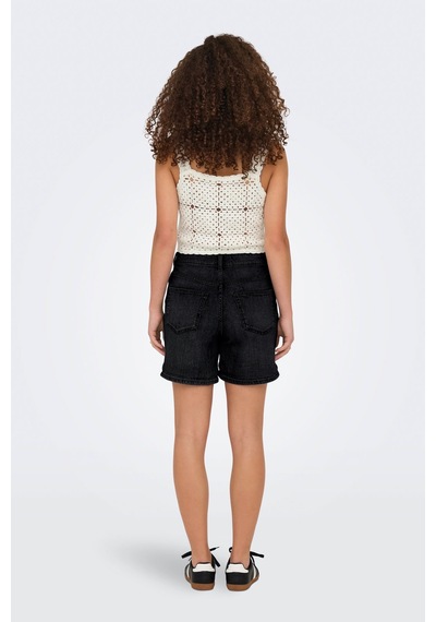 Only Onljosephınestretch Short Siyah Kadın Şort Siyah