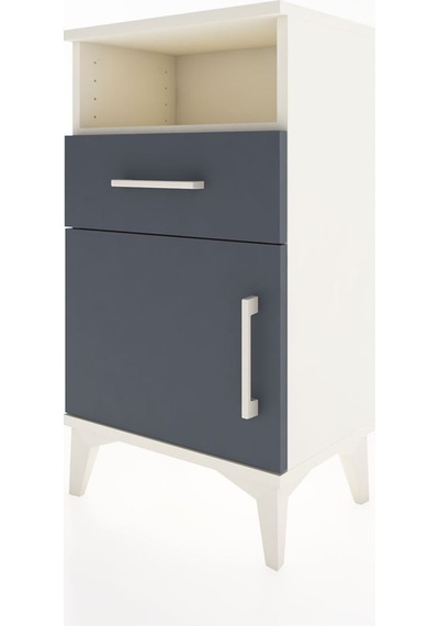 Arges Komodin 2 Raflı Tek Çekmeceli Tek Kapaklı 44x30x80 Ayta... Aytaşı