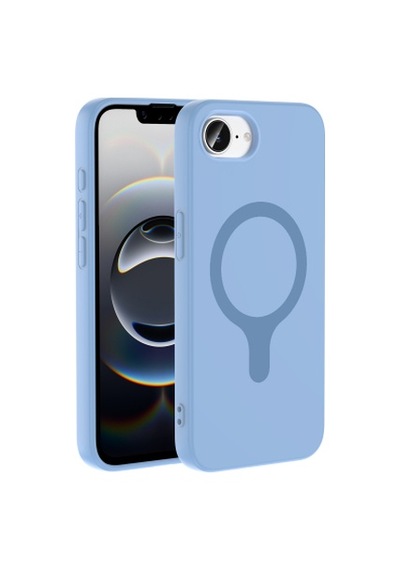 Lexroo İphone 16e Mag Safe Şarj Özellikli Aris Silikon Kılıf - Baby Blue