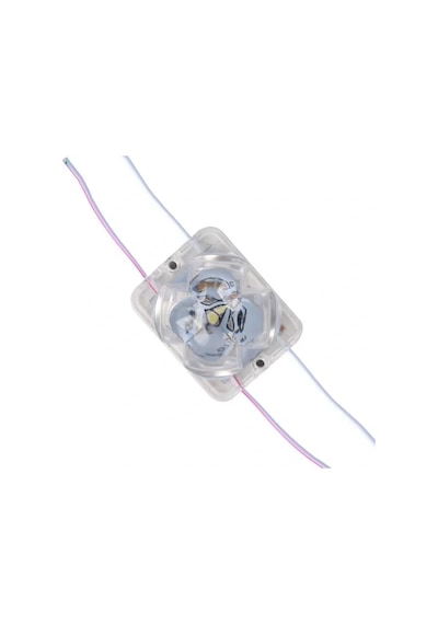 Powermaster Pm-14711 12 Volt 2 Watt Soğuk Beyaz Yanıp Sönen Çakar 4333-3030 Modül Led 43x33x28mm