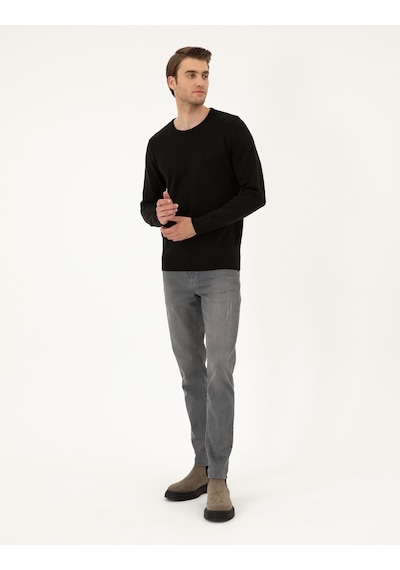 Pierre Cardin Erkek Siyah Kazak /triko 50296575-vr046 Siyah